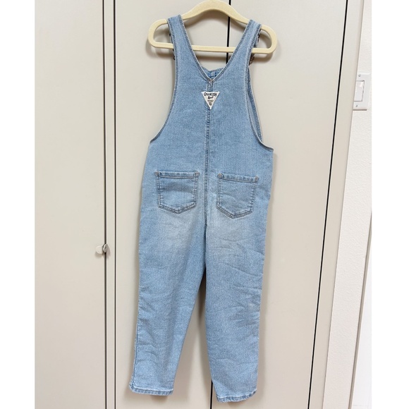 Vintage OSH KOSH B’GOSH denim overalls flower strawberry embroidered - 5T - Picture 2 of 15